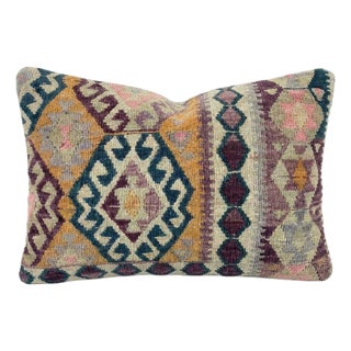 Striped Turkish Kilim Pillow Cover 19'' X 24'' For Sale