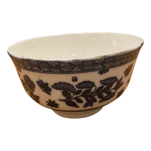 Antique Coalport Flow Blue Porcelain Bowl