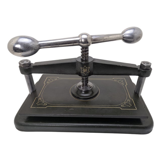 Art Nouveau Book Printing Press, Germany, 1900 For Sale