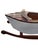 Wonderful Custom Made Vintage Speen Boat rocking chair. hand painted. Mahogany and Brass Exposed Nails. minor age related...
