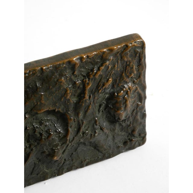 Large Brutalist Bronze Push Handle from Alpan, Germany, 1970s For Sale - Image 6 of 16