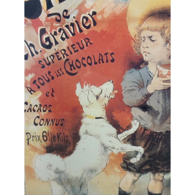 Framed Cacao Lacté De Ch. Gravier Poster Reproduction For Sale - Image 10 of 12