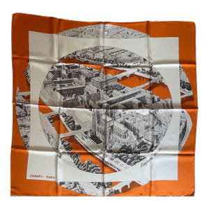 Hermes Regarde Paris Silk Scarf 2006