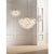 Modern Julie Neill for Visual Comfort Signature Talia Large Sconce in Burnished Silver Leaf with Clear Swirled Glass For Sale - Image 3 of 8