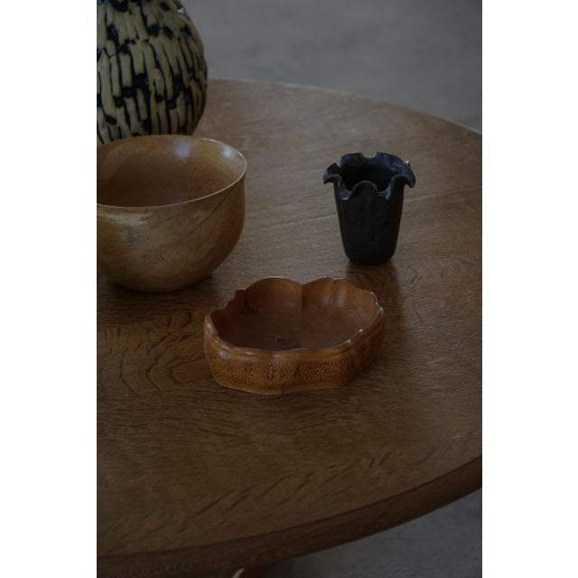 Mid-Century Modern Danish Round Dining Table in Oak with Two Extensions, 1960s For Sale - Image 16 of 18