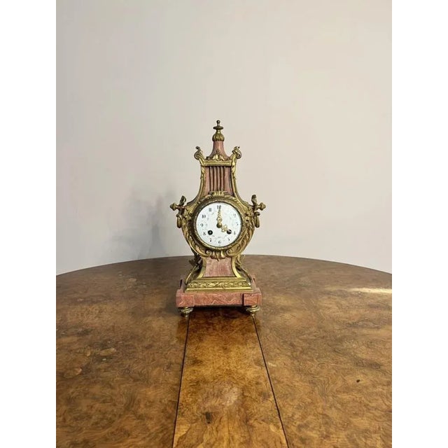 Victorian French Mantle Clock, 1880s For Sale - Image 4 of 11