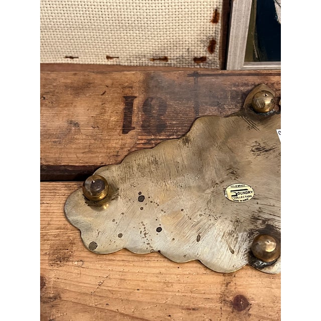 Brown Vintage Mid Century Modern Style Foundry Collection Grape Trivet For Sale - Image 8 of 8