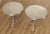 High Quality Pair of Polished Cast Aluminum Pedestal Side Tables