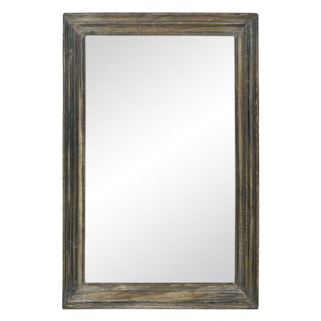 Weathered Wood Wall Mirror For Sale - Image 5 of 5