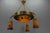 Metal Art Nouveau French Brass Chandelier with Pâte De Verre Glass by Noverdy, 1920s For Sale - Image 7 of 18