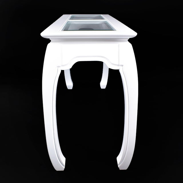 Asian Ming Style White Console For Sale - Image 3 of 6