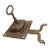 Antique 1700's Handmade Wrought Iron Skeleton Key Lock Locking Mech. Hardware For Sale