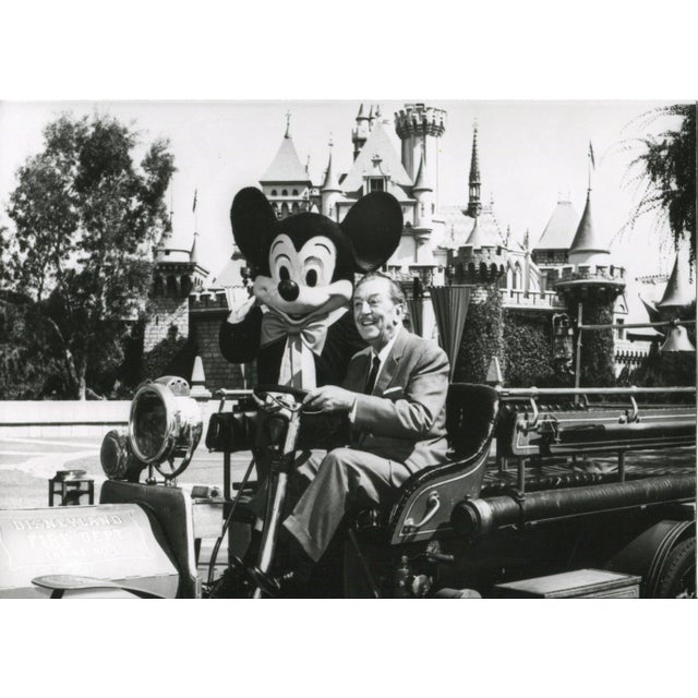 Walt Disney and Mickey Mouse in Disneyland, 1950s For Sale - Image 3 of 3