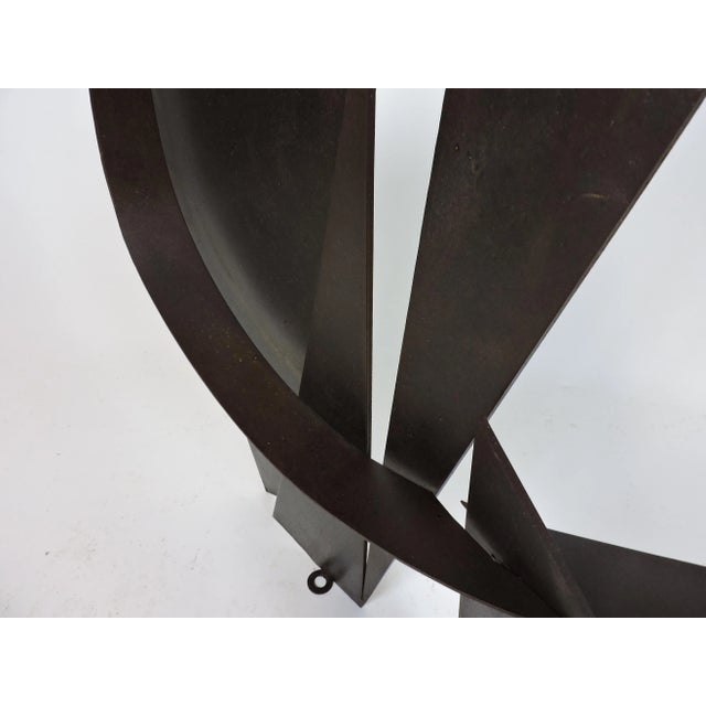 Abstract Welded Geometric Steel Sculpture, " a Way Through", by David Tothero For Sale In Philadelphia - Image 6 of 9