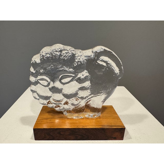 Vintage Glass Lion by Lars Hellsten, 1960 For Sale - Image 6 of 6