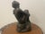 Austin Productions Art Deco Seated Woman Sculpture in Durastone For Sale - Image 4 of 14