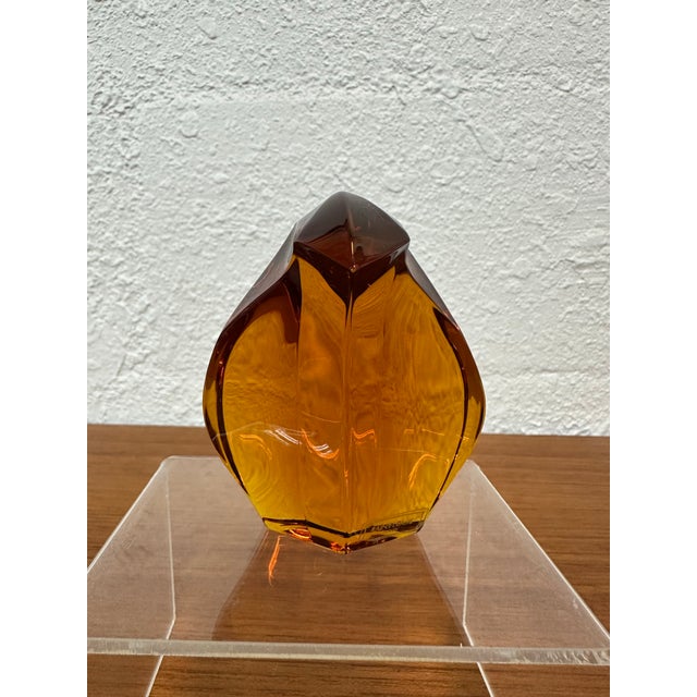 Vintage French Art Glass Saint Louis Crystal Penguin Figurine/Paper Weight For Sale In Tampa - Image 6 of 9