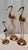 Mid 20th Century 1970s Palm Beach Regency Solid Brass "Longevity" Crane Trio - Set of 3 For Sale - Image 5 of 10