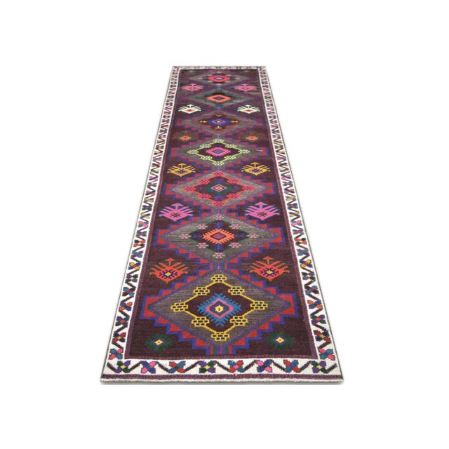 1960s 1960s Turkish Oushak Runner For Sale - Image 5 of 7