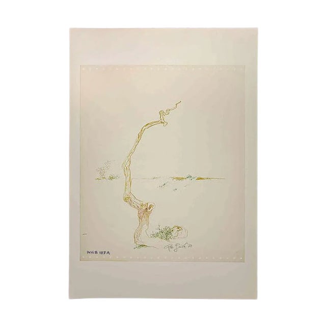 Leo Guide, Eagle, 1970s, Original Drawing For Sale