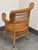 Wood Woven Rattan Armchair, Vintage For Sale - Image 7 of 12