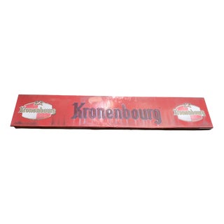 Vintage Red Metal Trade Sign, 1970s For Sale
