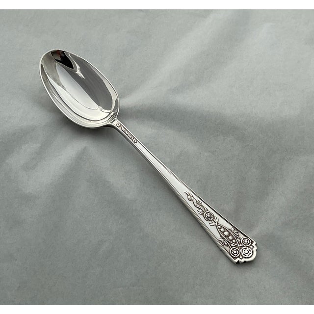 English 1980s Silver Dinner Spoon, Royal York For Sale - Image 3 of 15