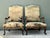 Shabby Chic Vintage 18th Century French Baroque Tapestry Arm Chairs - A Pair For Sale - Image 3 of 12