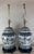 Pair of Blue and White Chinoiserie Lamps For Sale In Los Angeles - Image 6 of 12