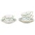 Vintage Porcelain Demitasse Cups with Saucers by Herend, Hungary, Set of 6 For Sale - Image 5 of 5