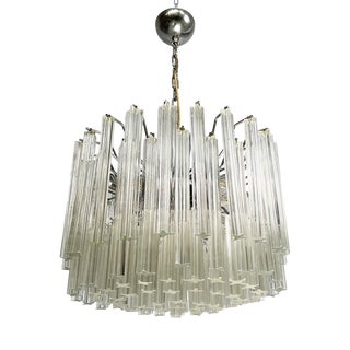Modern Italian Murano Glass Chandelier by Murano Due, 1970s For Sale