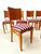 Striped Fabric Chairs, 1950s, Set of 6 For Sale - Image 3 of 16