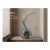 Handblown Crystal Vase With Natural Gobi Desert Stone – Sculptural Flower Vase For Sale