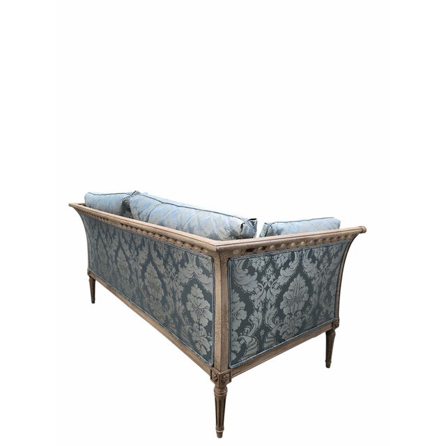 Late 20th Century Hollywood Regency / Neoclassical Style Sofa by TRS Furniture, Inc. For Sale - Image 4 of 12