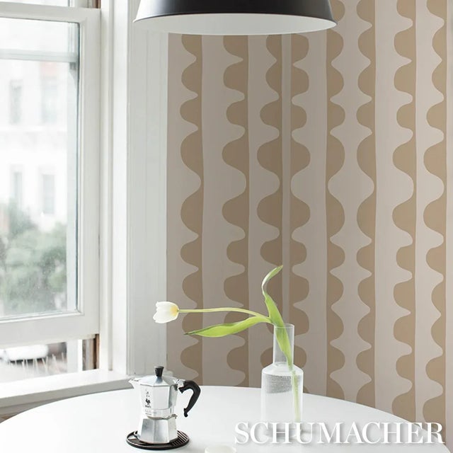 Schumacher X Hadiya Williams Drift Wallpaper In Wafer For Sale In New York - Image 6 of 7