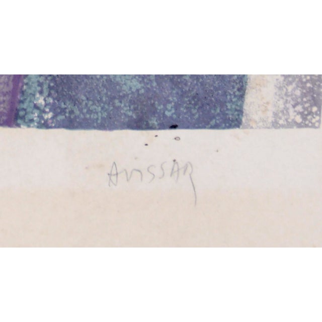 Modern The Faceless, Unforgettable Three - Modernist Color Lithograph (5/100) by Simon Avissar For Sale - Image 3 of 5