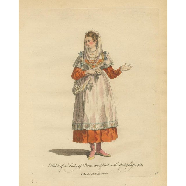 Ivory Jefferys, Lady of Paros Traditional Dress, 1749, Print For Sale - Image 8 of 10