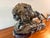 An exceptionally powerful and monumental antique French bronze sculpture titled "Lion Rugissant" (Roaring Lion) by the...