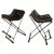Mid-Century Modern Signed Cleo Baldon Terra Wrought Iron Bar Counter X Stools Mid Century Modern For Sale - Image 3 of 17