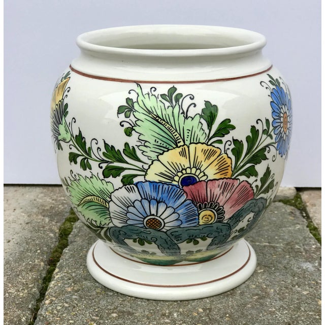 Vintage Italian Ceramic Vase For Sale - Image 9 of 9