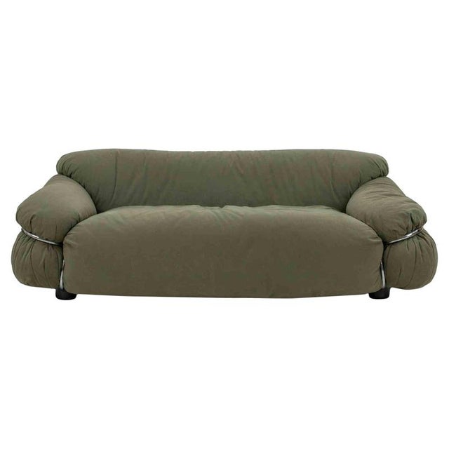 Green Sesann Sofa by Gianfranco Frattini for Cassina, Italy, 1970s For Sale - Image 8 of 8