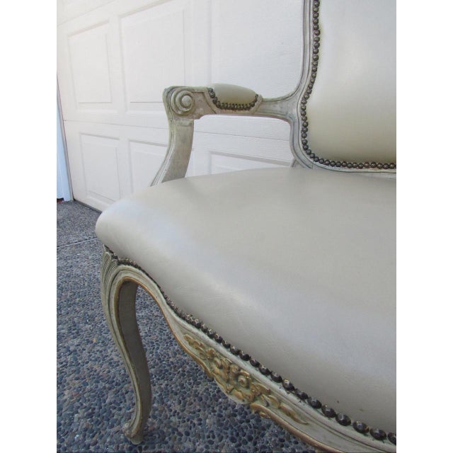 Set of Six Painted French Louis XV Style Dining Chairs For Sale - Image 10 of 18