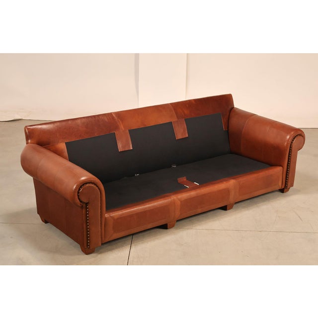 Mission Stickley 'Santa Fe' Leather Sofa For Sale - Image 3 of 18