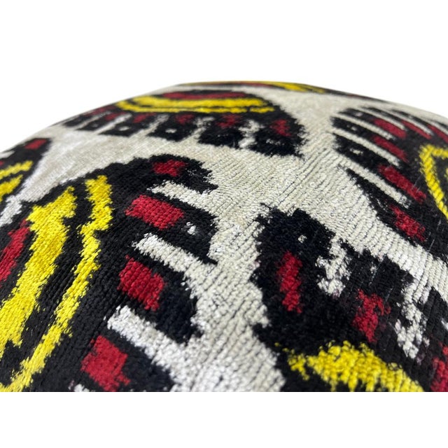 2000 - 2009 Velvet Silk Cushion Cover with Eye Design, 2000s For Sale - Image 5 of 11