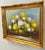 Still Life Oil on Canvas Painting of White and Yellow Roses, Signed For Sale - Image 4 of 10