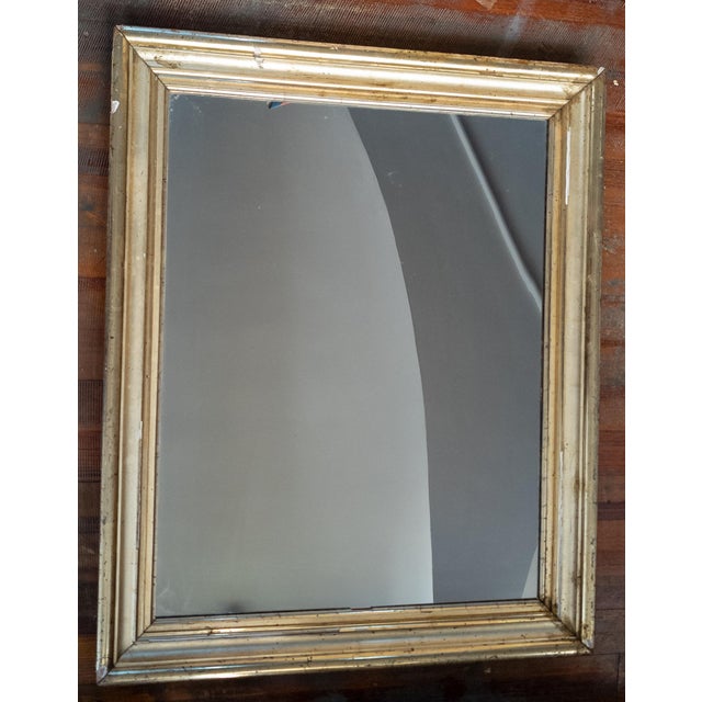 American 19th Century American Lemon Gold Decorative Picture Frame Wall Mirror For Sale - Image 3 of 10