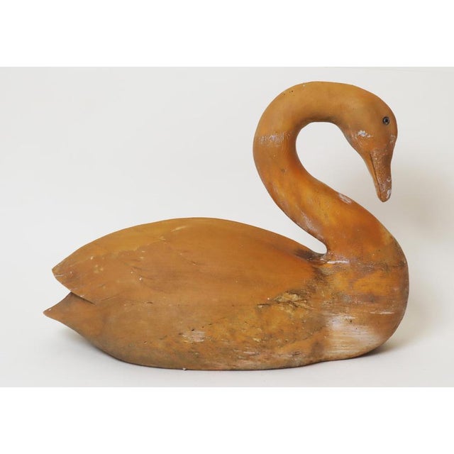 Life-Size Wooden Swan, 1970s For Sale - Image 15 of 17