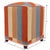 Chic handmade ottoman crafted using wood and upholstered using hand-woven kilim wool rug is a multi-purpose fashion pouf...