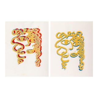Domenick Capobianco Portraits Screenprints, 2 For Sale