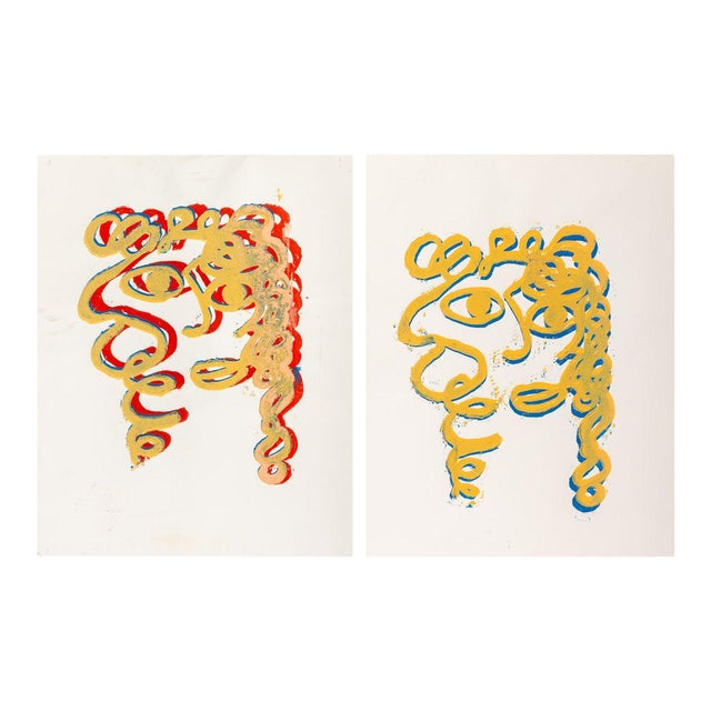 Domenick Capobianco Portraits Screenprints, 2 For Sale